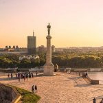 Pogled na spomenik Pobednika u Beogradu