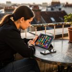 Žena gleda u tablet