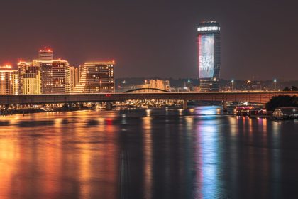 Noćni pogled na Beograd